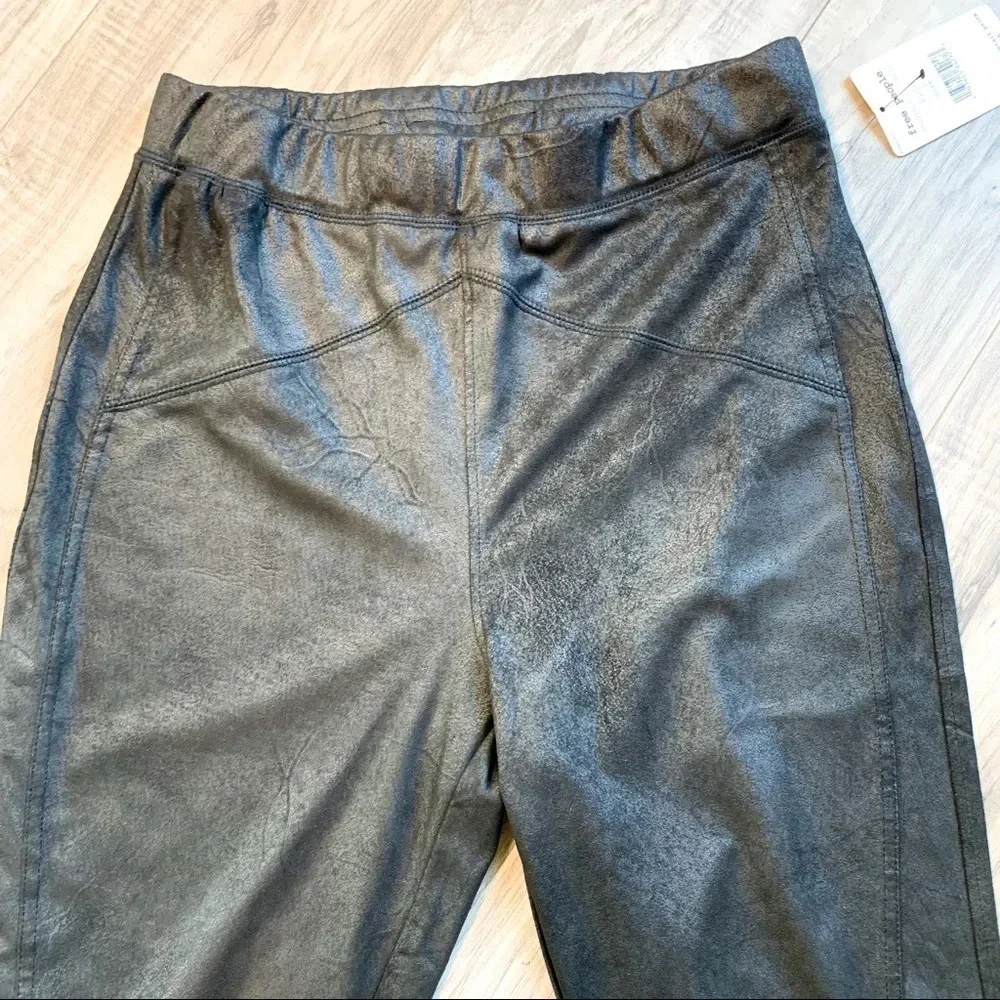 NWT Free People Midnight Vegan Suede Leggings